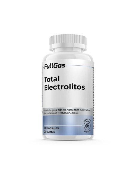 Electrolytes totales - Sels minéraux dans des capsules. Basé sur des minéraux, du gingembre et des vitamines