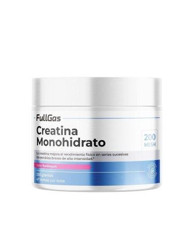 Creatina Monohidrato 200 Mesh en polvo - Bubblegum - 250g