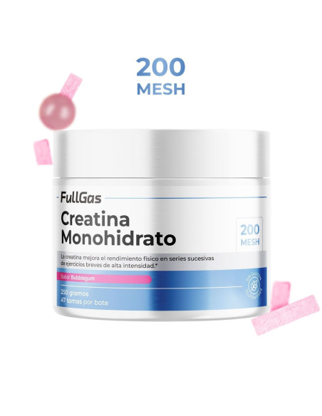 Creatine Monohydrate 200 poudre de maille - Bubblegum - 250g