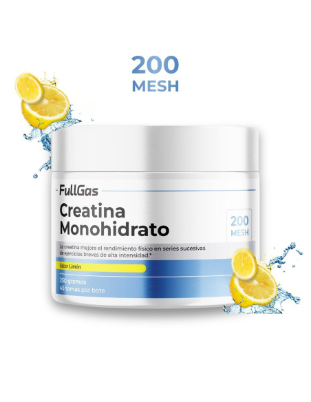 Creatine Monohydrate 200 poudre de maille - Citron - 250g