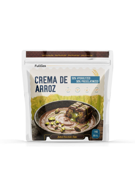 Crema de Arroz (Hidrolizada-Pregelatinizada) - Dubai chocolate - 1kg