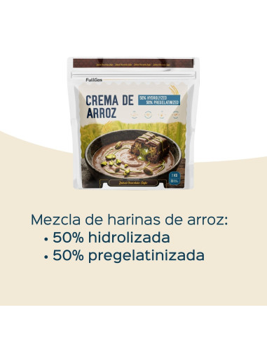 Crème de riz (hydrolysée-Pregélatinisée) - Dubaï Chocolate - 1kg