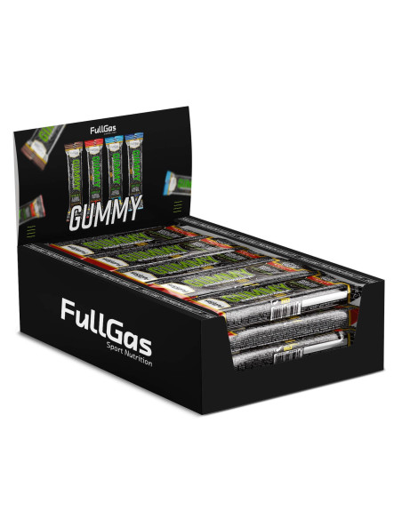 Caja 20x Gummy (Barrita de gominola) - Con cafeína - Fresa