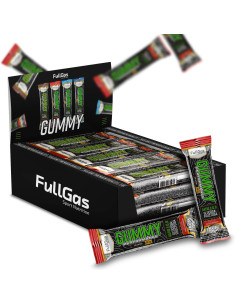 Caja 20x Gummy (Barrita de gominola) - Con cafeína - Fresa 2