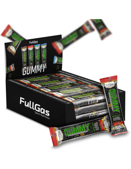 Caja 20x Gummy (Bar à Gominola) - Avec de la caféine - Fraise