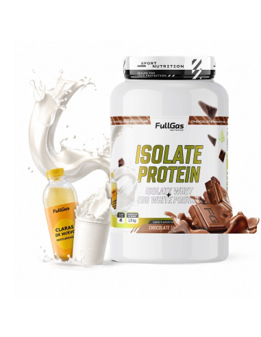 Sérum isolé + œuf de protéines transparent - Smoothie au chocolat - 1,8 kg