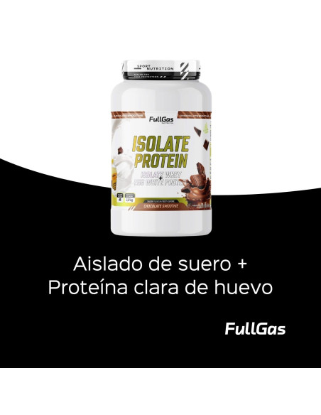 Aislado Suero + Proteína Clara Huevo - Chocolate Smoothie - 1,8 kg