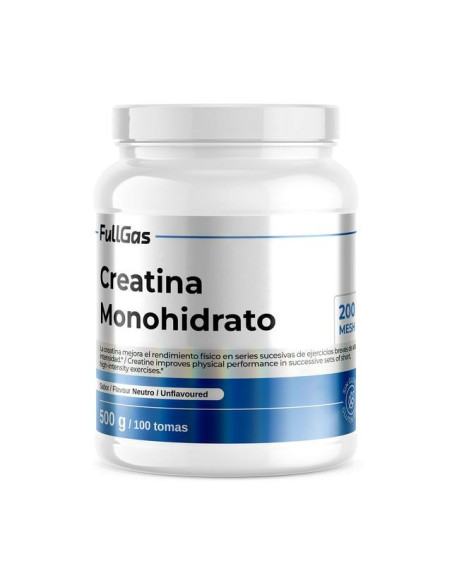 Creatina Monohidrato 200 Mesh en polvo - Neutra - 500g