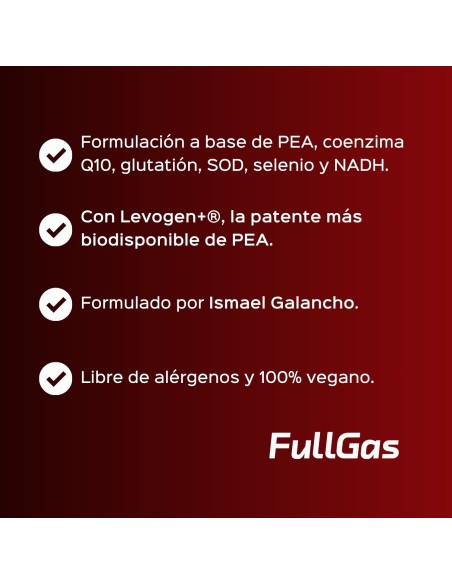 Levopain (PEA by Levagen+®) - Fórmula antioxidante* - Cápsulas - 30 tomas
