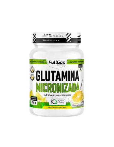 Glutamina micronizada (Kyowa®) en polvo - Limón - 300g