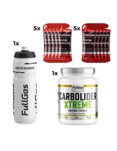 Pack Endurance - Carbolider Xtreme (neutro) + Geles + Bidón 1l