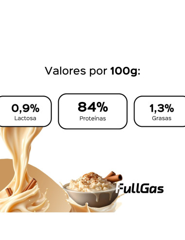 100% Isoler de lactosérum (isolé) - Riz avec lait - 454g