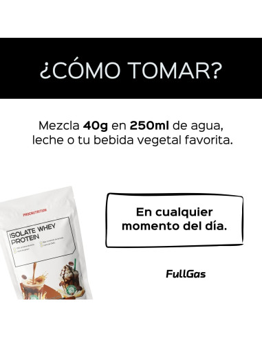 Proteína aislada | 100% Isolate Whey Proenutrition