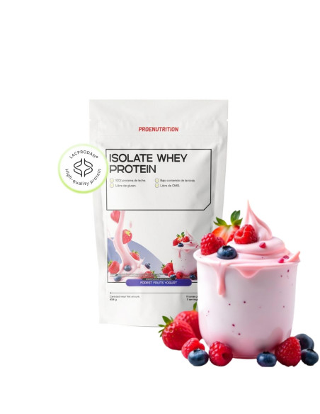100% Isolate Whey (Aislado) - Yogur Frutas del Bosque - 454g