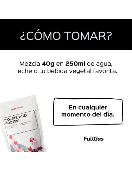 100% Isolate Whey (Aislado) - Yogur Frutas del Bosque - 454g