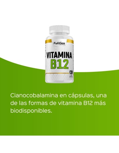 Vitamina B12 (Cianocobalamina 1000µg) - 60 cápsulas
