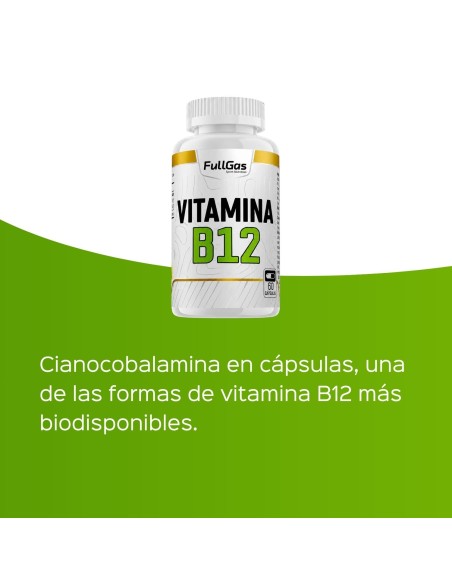 Vitamine B12 (1000 μg de cyanocobalin) - 60 gélules