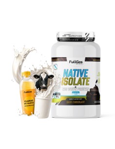 Native Isolate + Proteína Clara Huevo - Sin Edulcorante - Chocolate negro - 900g