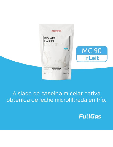 Isolate Casein (Caseína Micelar) - Neutro/Natural - 454g