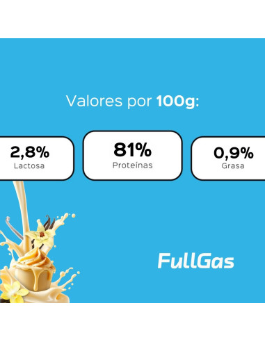 Isolate Casein (Caseína Micelar) - Vainilla smoothie - 454g