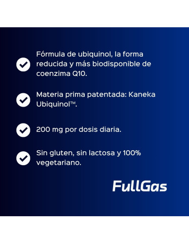 Ubiquinol (Kaneka Ubiquinol™) - Perlas - 90 tomas